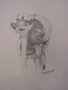 Design for a bronze statue