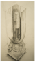 Design for a wooden statue