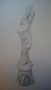 Design for a wooden statue